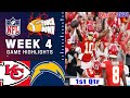 KC Chiefs Vs. LA Chargers FULL GAME [1st - Qtr] highlights | NFL Season WEEK4