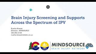 Brain Injury Screening and Supports Across the Spectrum of IPV