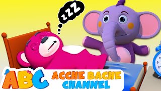 ABC Hindi | Colorful Teddy Bears- रंग सीखें हिंदी में | Hindi Nursery Rhymes | Acche Bache Channel