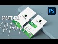 How to Create & Use Mockups In Photoshop CC | Business Card Mockup Tutorial | 2021