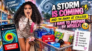 A STORM Is Coming & I’m Away at College ALONE… I Have to Prepare 😭⛈️
