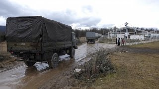 Bosnia migrants: EU leaders blast local response after army sets up tents at fire-hit camp