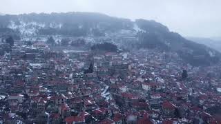 Χιονισμένο Μέτσοβο - Snowy Metsovo By Drone 4K (March 2022)