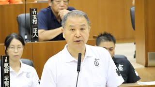 令和5年6月福井市議会定例会　7月5日本会議（一般質問２１）寺島恭也議員 手話通訳挿入