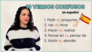 💥 10 confusing VERBS in SPANISH