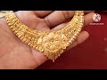 new 22k gold necklace design with weight u0026 price new lightweight gold necklace design