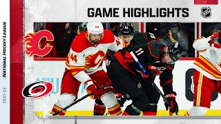 Flames @ Hurricanes 1/7/22 | NHL Highlights