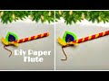 Krishna flute making at home /  how to make bansuri for laddu gopal / diy paper flute