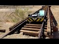 Rail Cart ride on abandoned Eagle Mountain Railroad in Southern California