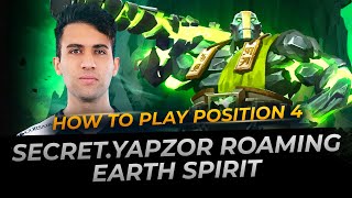 Secret.Yapzor Roaming Earth Spirit - Dota 2 Replay Full Gameplay