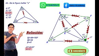 CONSTRUCCION DE TRIANGULOS  \u0026GEOMETRIA PLANA\u0026 EJERCICIO Nº22