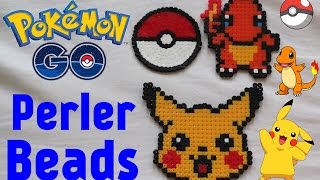 DIY Pokemon Go: Pikachu, Charmander, & Pokeball (Perler Beads) Tutorial #22