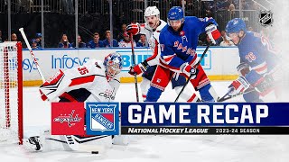Capitals @ Rangers 12/27 | NHL Highlights 2023