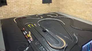 46 Metre Temporary Scalextric Slot Car Track - Work In Progress