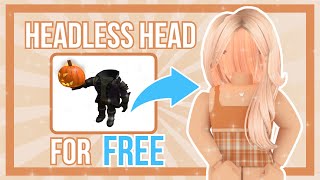 How To Get Headless Head On Roblox 2022 (FREE)