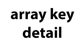 array key detail php bangla video tutorial