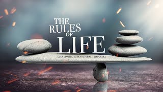 12 Jan 2025 | The Rules of Life | Ps Yang | Cornerstone Community Church | CSCC Online