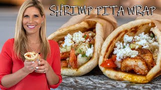 Nikki's Incredibly Tasty Shrimp Pita Wrap