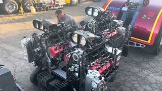 How do you start a 3 engine Modified Pulling Tractor?
