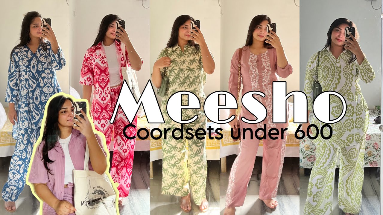 Meesho Co Ord Sets Haul Under 600 Meesho Youtube