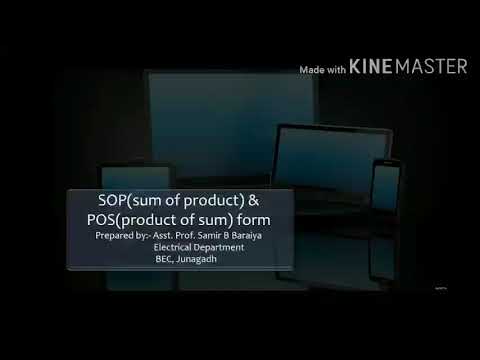 SOP(sum Of Product) And POS(product Of Sum) Form - YouTube