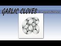 如何畫一般圖樣How to draw the Tangle Pattern GARLIC CLOVES