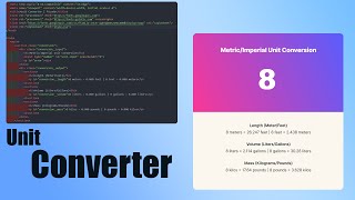 Coding Unit Converter using HTML/CSS/JS