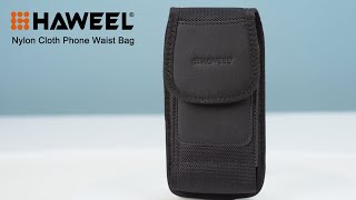 HAWEEL 4.7-6.1 inch Nylon Cloth Phone Waist Bag