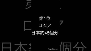 世界の面積が大きい国TOP 3#雑学