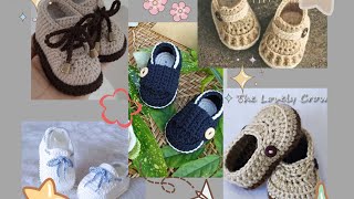 Zapatitos de bebé a crochet para niños