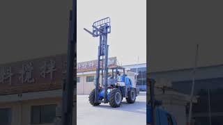 5ton rough terrain forklift with crane and clamp function