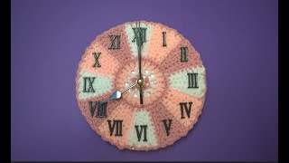 How to crochet gratitude clock or cushion