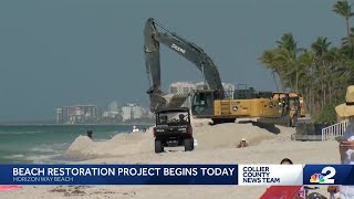 Restoration project begins at Park Shore Horizon Way beach