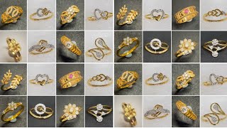 Latest 22k Gold Ring Designs for Women ||Daily wear light weight gold ring designs ||New ring design