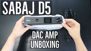 Sabaj D5 DAC \u0026 Headphone Amp unboxing