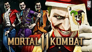Mortal Kombat 11 - ALL Joker Skins, Intros & Victory Poses!! (First look)