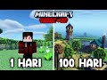 Aku Bertahan Hidup Selama 100 Hari Di Minecraft Hardcore - Minecraft Survival indonesia