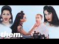 Tommy Dorfman Gets A Drag Makeover From Violet Chachki | Drag Me | them.