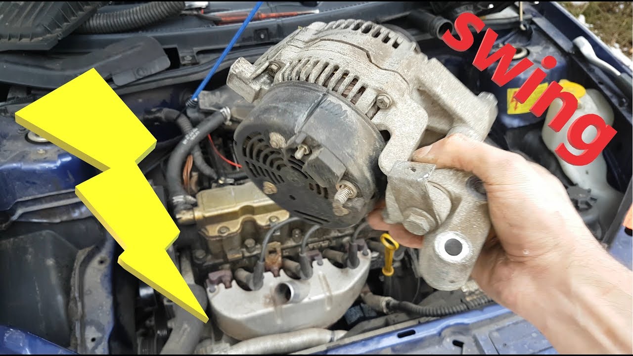 Opel Corsa B Alternator - Removal / Replacement - YouTube