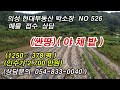 매물no.526 054 833 0040현대부동산 싼땅 야채밭378평 2 700만원 의성부동산 현대부동산 의성땅 싼땅 급매물 과수원