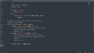 Leetcode 101. Symmetric Tree in Python | Python Leetcode | Python Coding Tutorial | Python Code ASMR