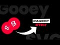 how to create a gooey effect using svg filter || only css animation || no javascript