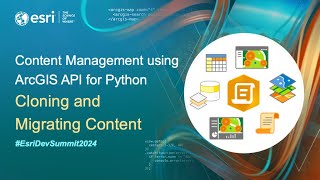 Content Management using ArcGIS API for Python: Cloning and Migrating Content | #EsriDevSummit2024