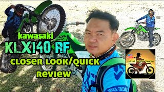 kawasaki KLX140 RF closer look/quick review 22/2023 model