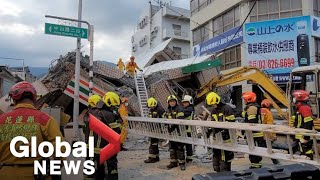 Southeastern Taiwan hit by strong earthquake, hundreds still trapped