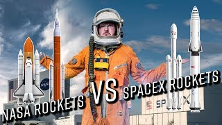 SpaceX rockets vs NASA rockets