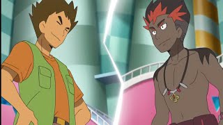 Pokemon sun and moon episode 43  BROCK VS KIAWE