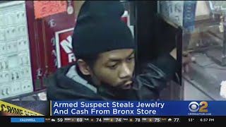 NYPD: Armed suspect steals jewelry and cash from Bronx store