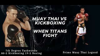 Muay Thai Legend Destroying Taekwondo Legend