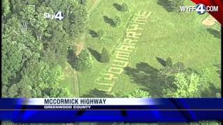 Local farmer takes marriage proposal to the sky